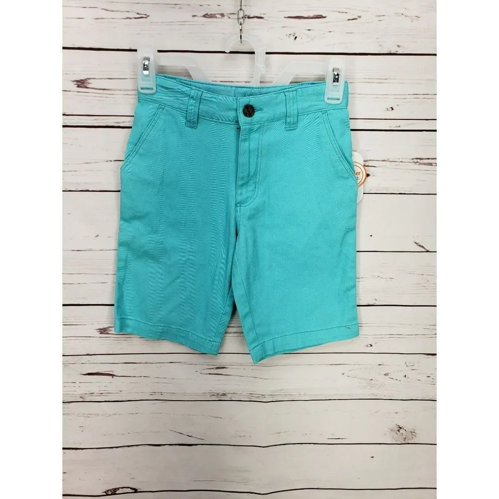 Wonder Nation Bleached Teal Size 8 Bermuda Adjustable Waist Shorts‎